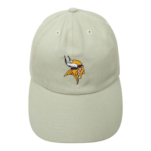 NFL Minnesota Vikings Football Adjustable Size Strapback Cap Baseball Hat Khaki - Picture 1 of 13